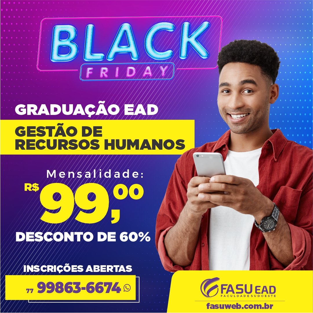 FASU EAD abre inscrições para o vestibular do curso de Gestão de Recursos Humanos